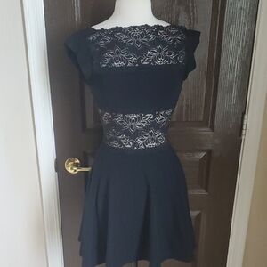 bebe Black Lace Dress Nwot